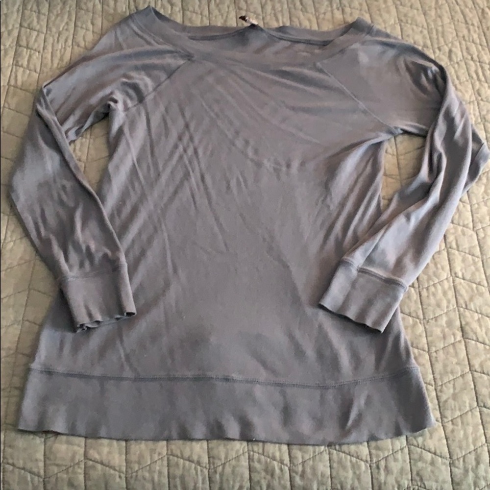OLD NAVY— Steel Gray Boat Neck Long Sleeve - XL